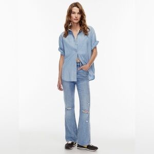 Aritzia Denim Forum The Twiggy High Rise Flare 28l